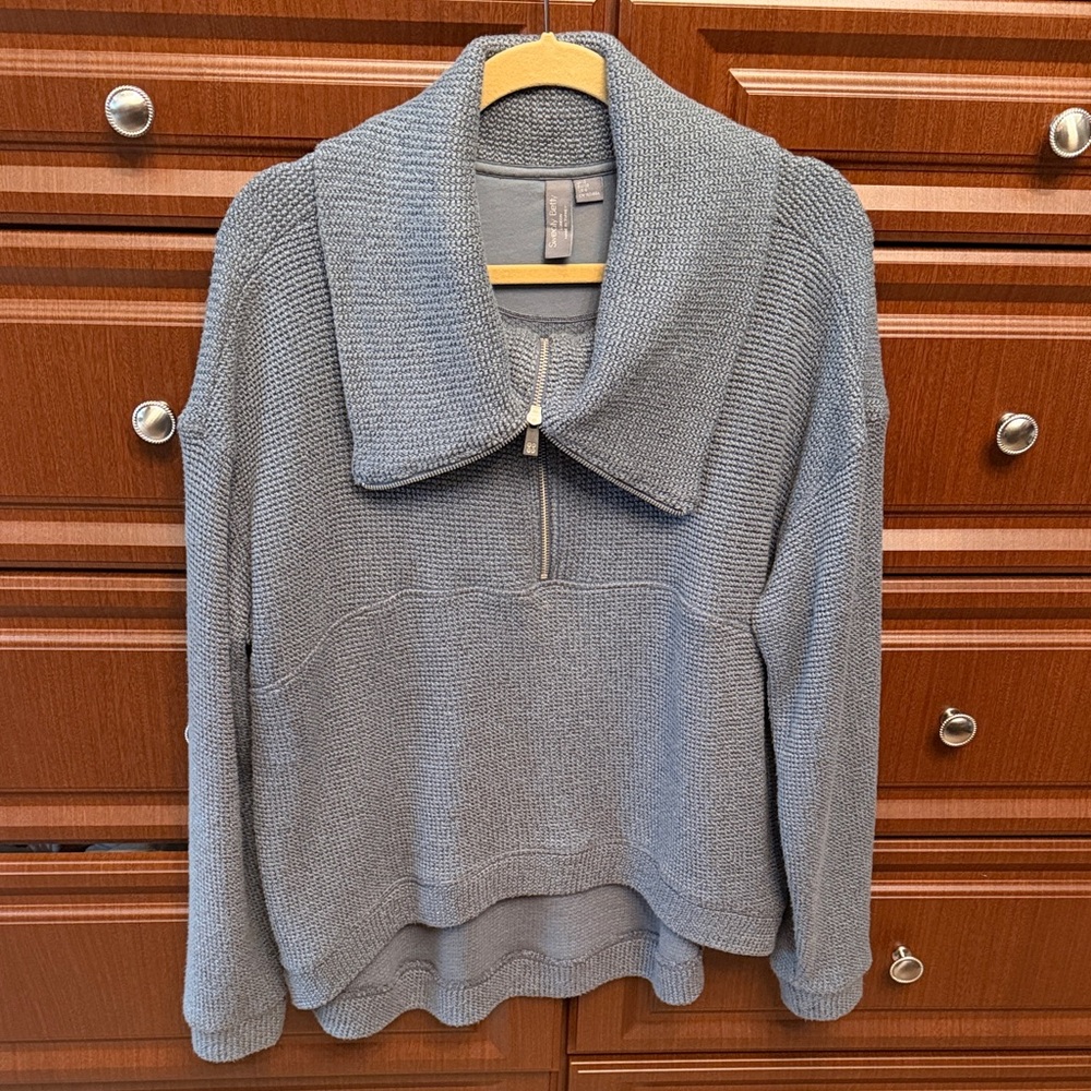 Sweaty Betty Restful Boucle Half Zip Sweater